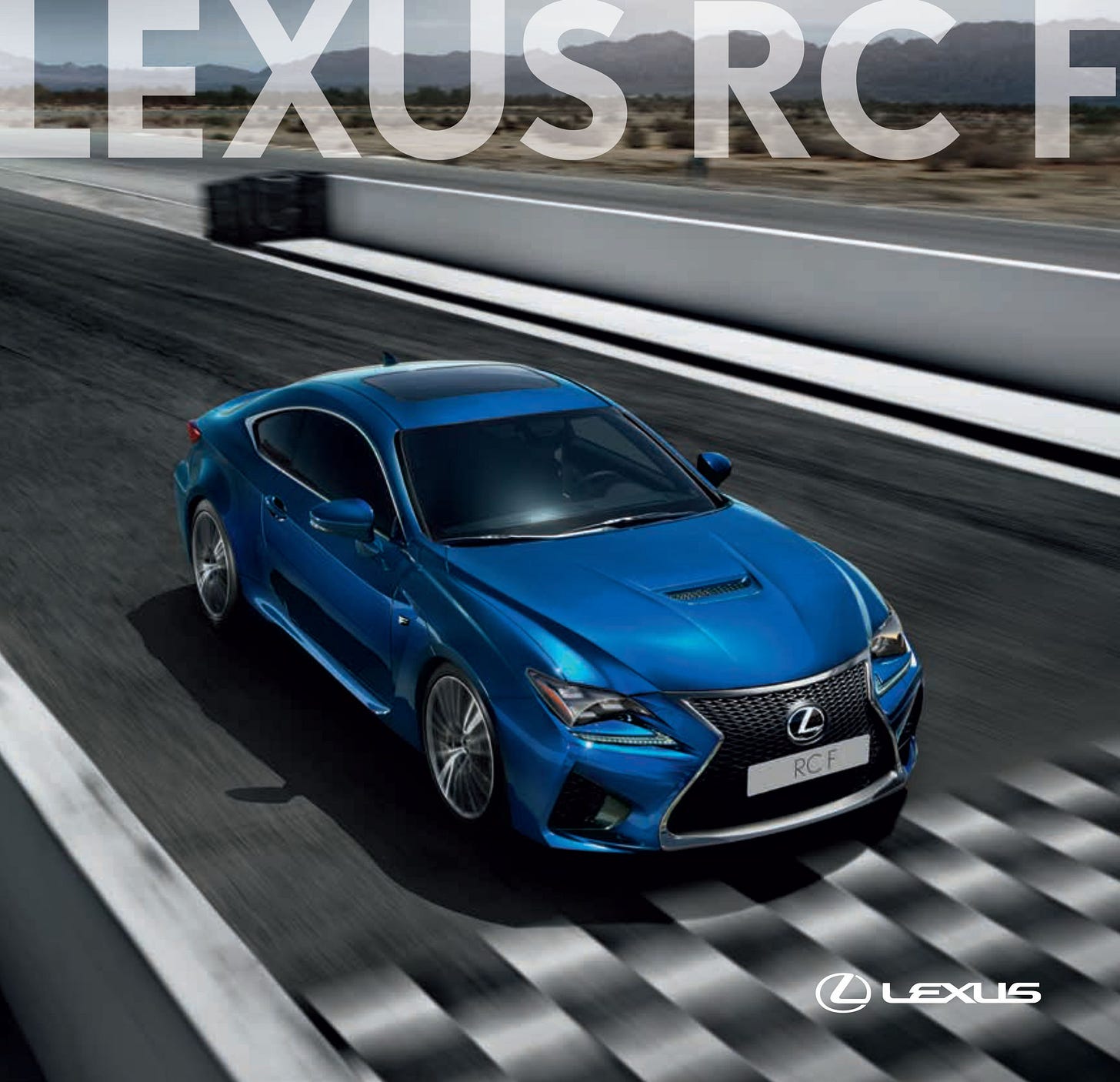 Lexus RC F 2015 UK brochure cover