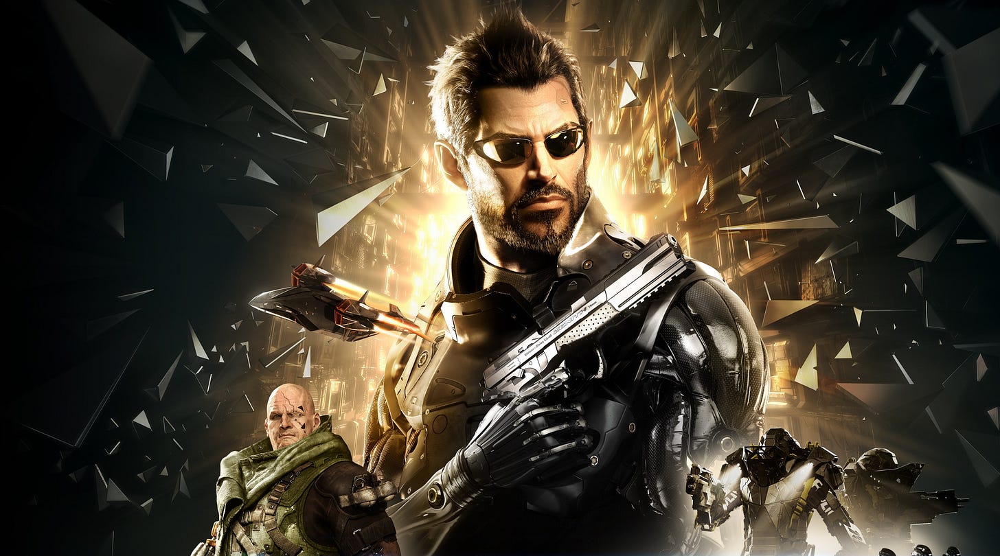 Deus Ex adalah salah satu IP yang jadi contoh juga. Deus Ex adalah salah satu IP yang jadi contoh juga.