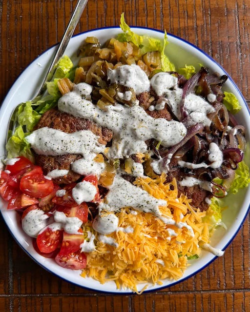 Hot Chicken Smash Burger Bowls