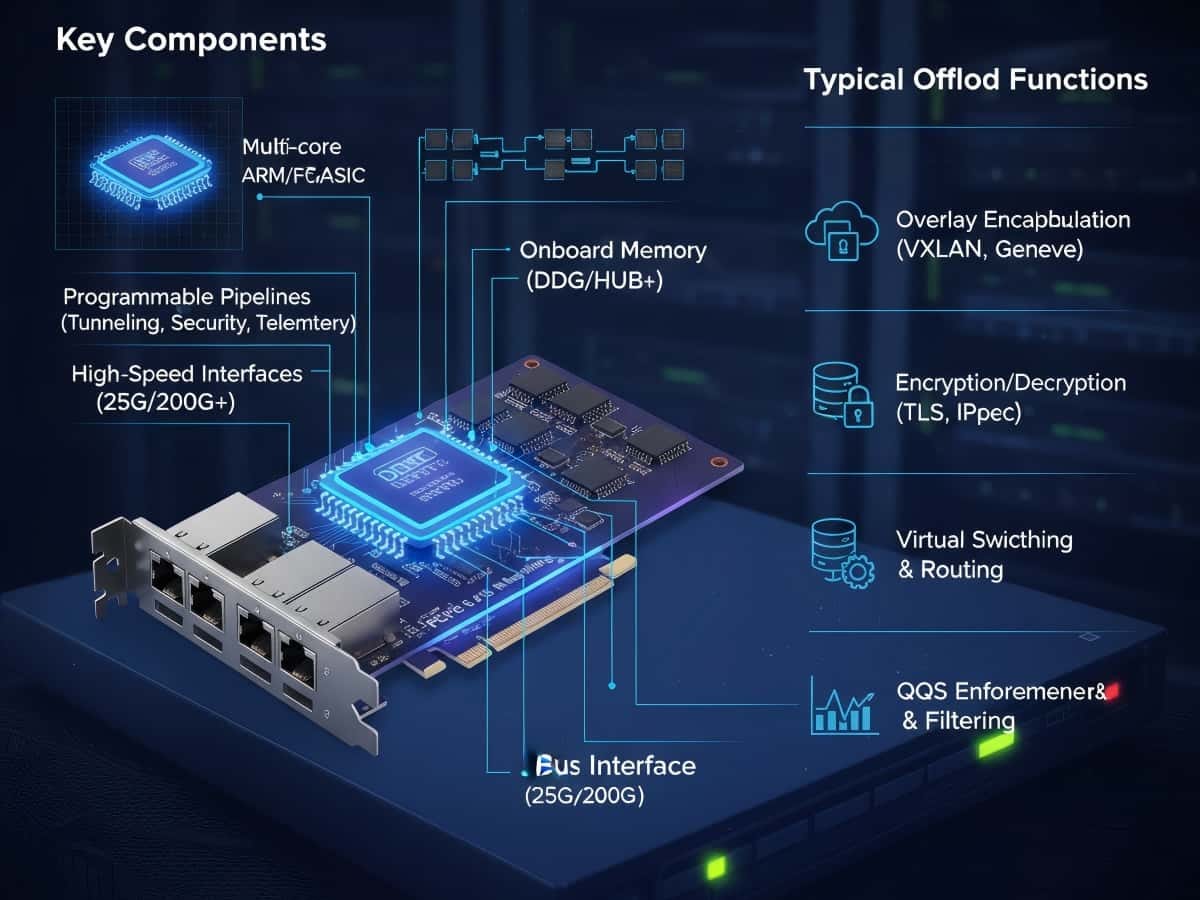 SmartNICs and DPUs Explained 2025: Architecture, Use Cases & Future –  network-switch.com