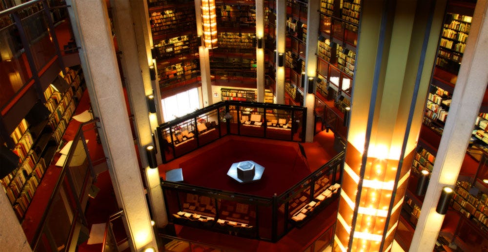 View from the upper level