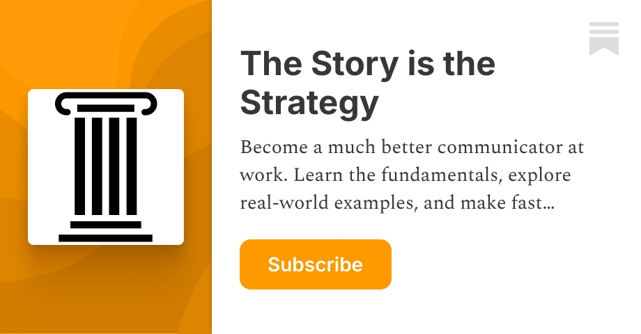 The Story is the Strategy | Patrick Thomas | Substack