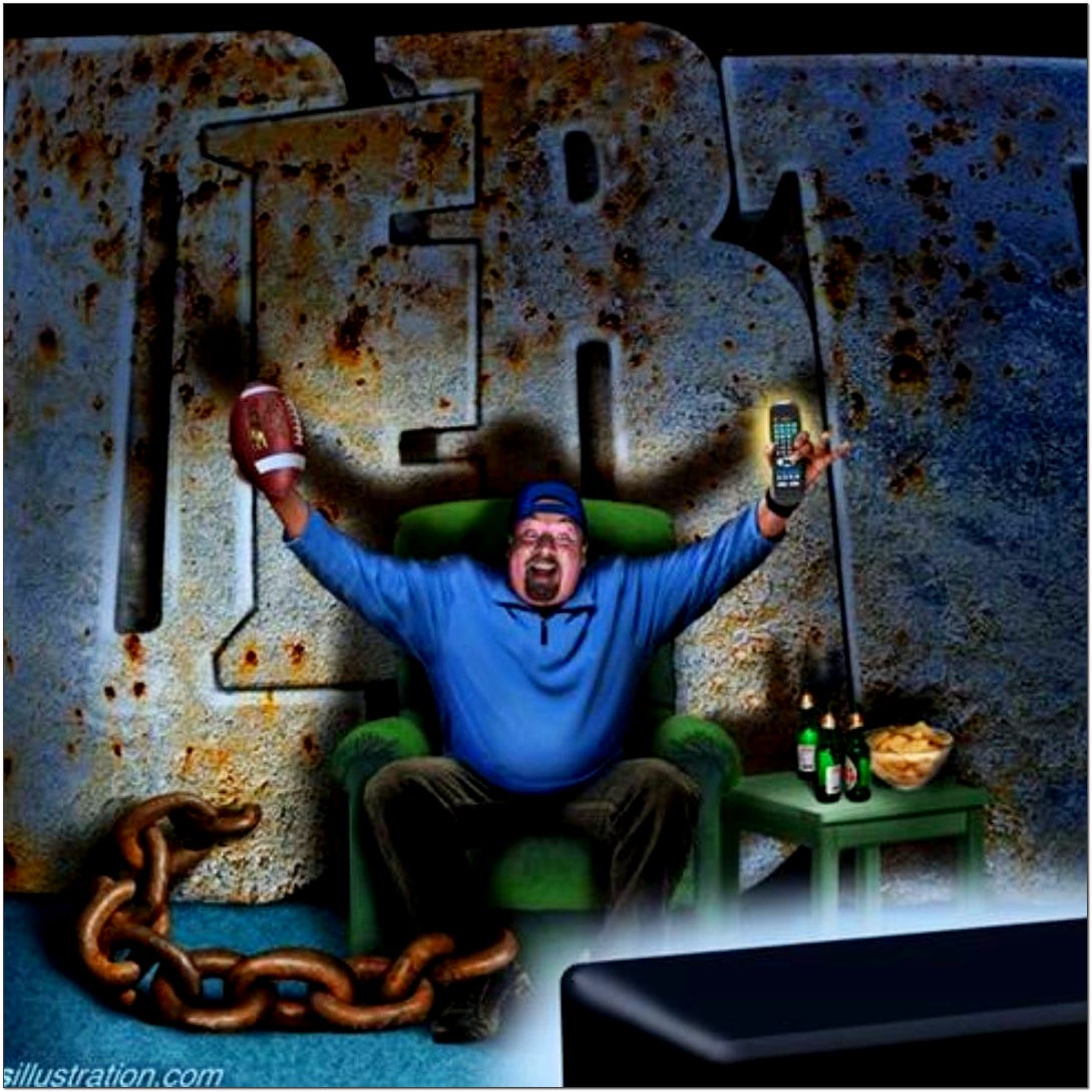 bread and circuses eventually chains us all irrevocably