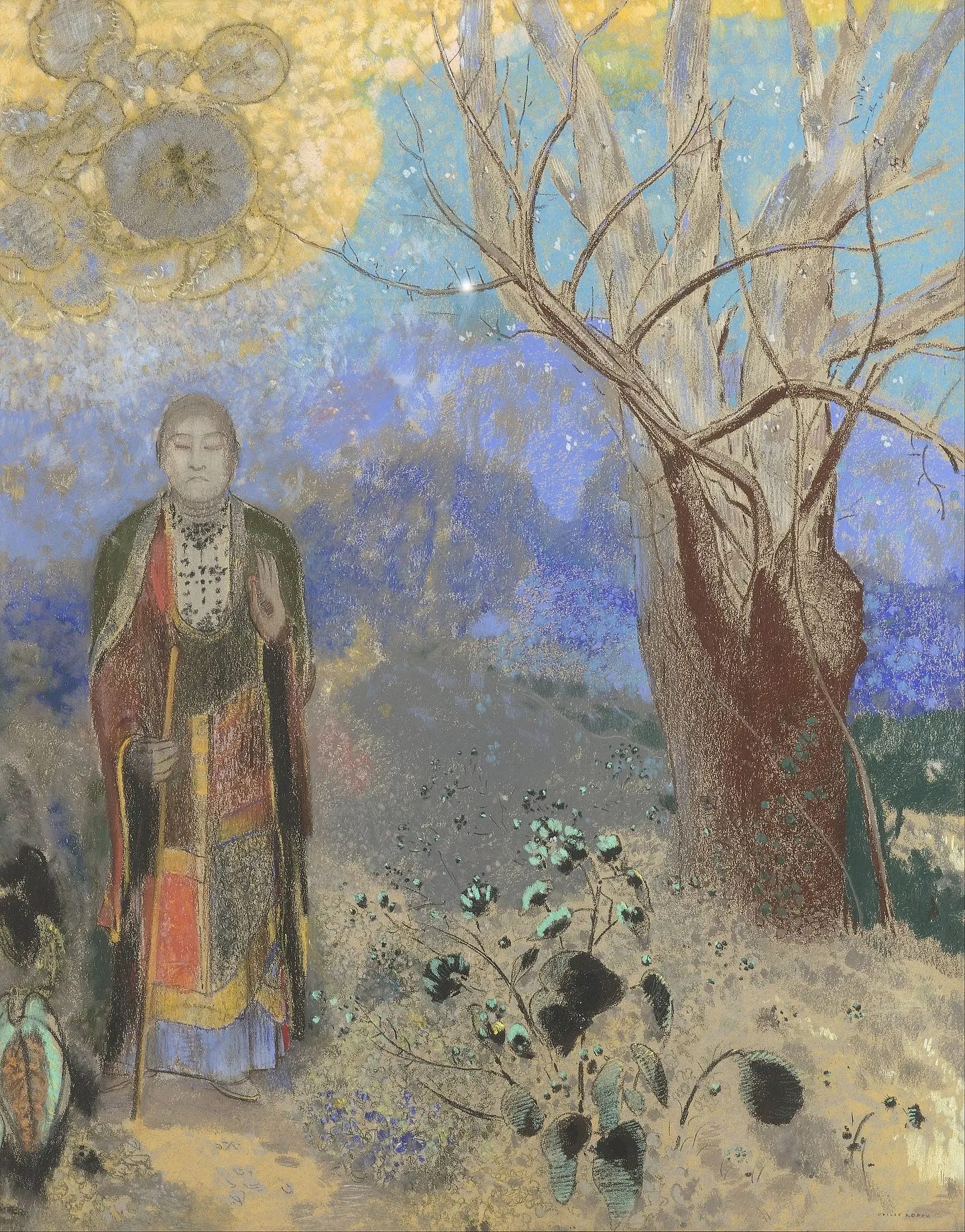 Odilon Redon — The Buddha (1906)