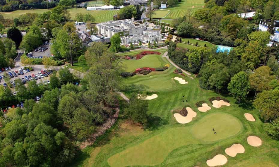Wentworth golf course with the clubhouse in the background