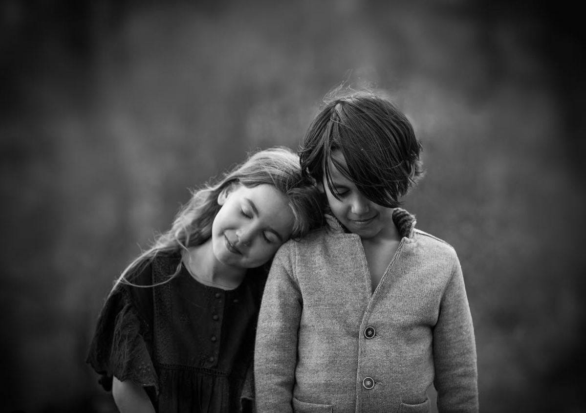 May be a black-and-white image of child May be a black-and-white image of child