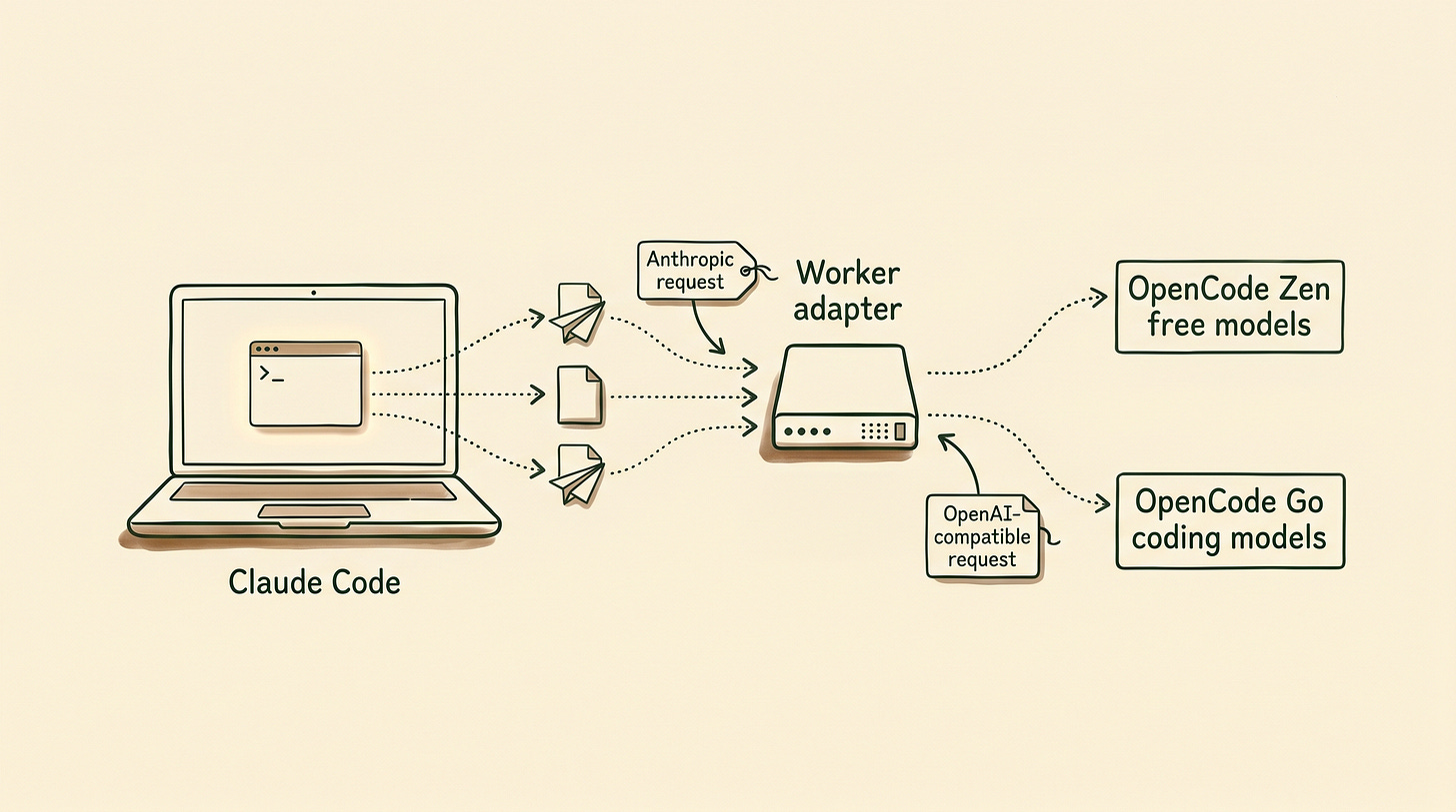 How to Use Claude Code For Free With OpenCode Models