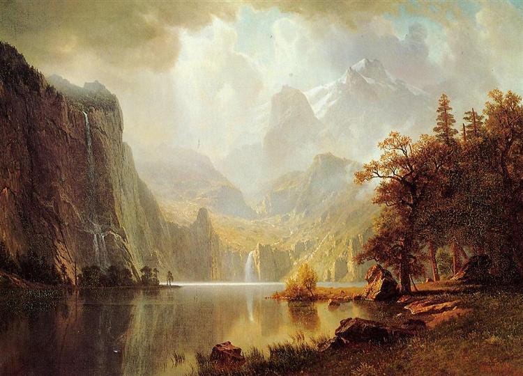 In the Mountains, 1867 - Albert Bierstadt - WikiArt.org