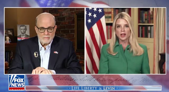 U.S. Attorney General spoke with Fox News' Mark Levin about the Epstein files over the weekend