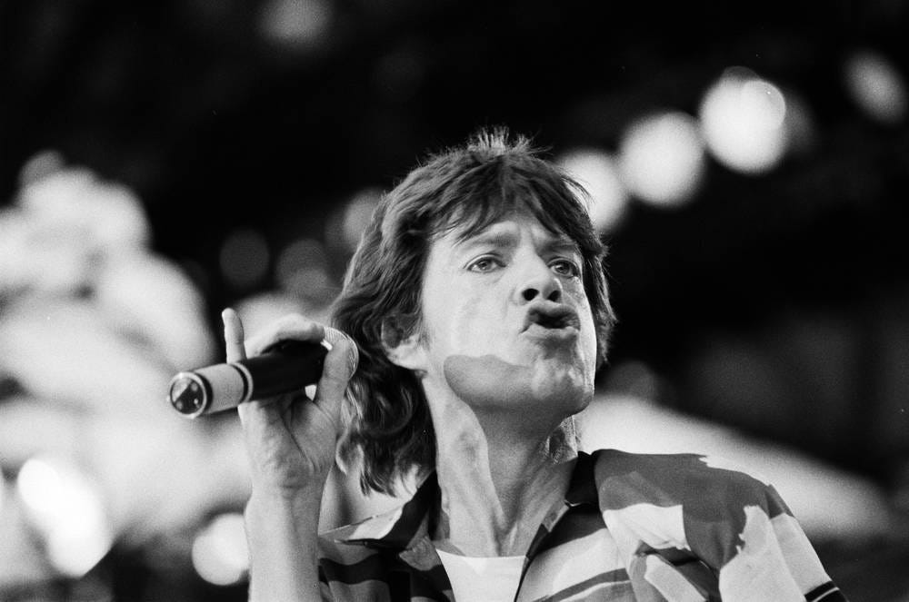 Mick Jagger - Rolling Stones concert (1982) - Photographic print for sale