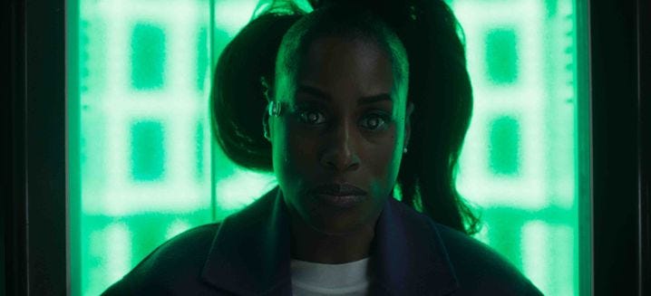 L'actrice Issa Rae dans le rôle de Brandy, dans l'épisode de «Black Mirror« intitulé «Hôtel rêverie».