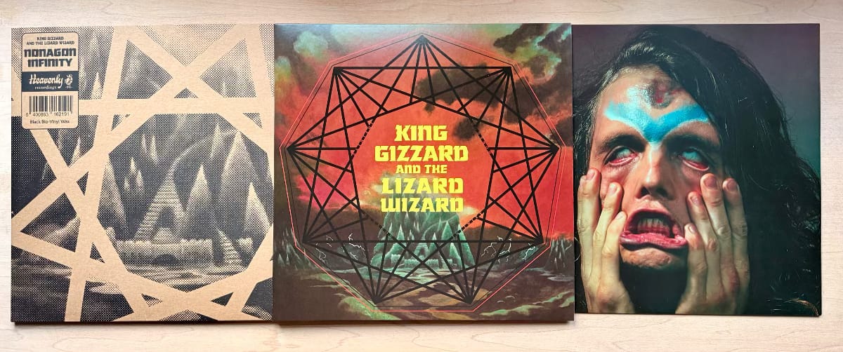 The album and it's composite parts laid out. The album and it's composite parts laid out.