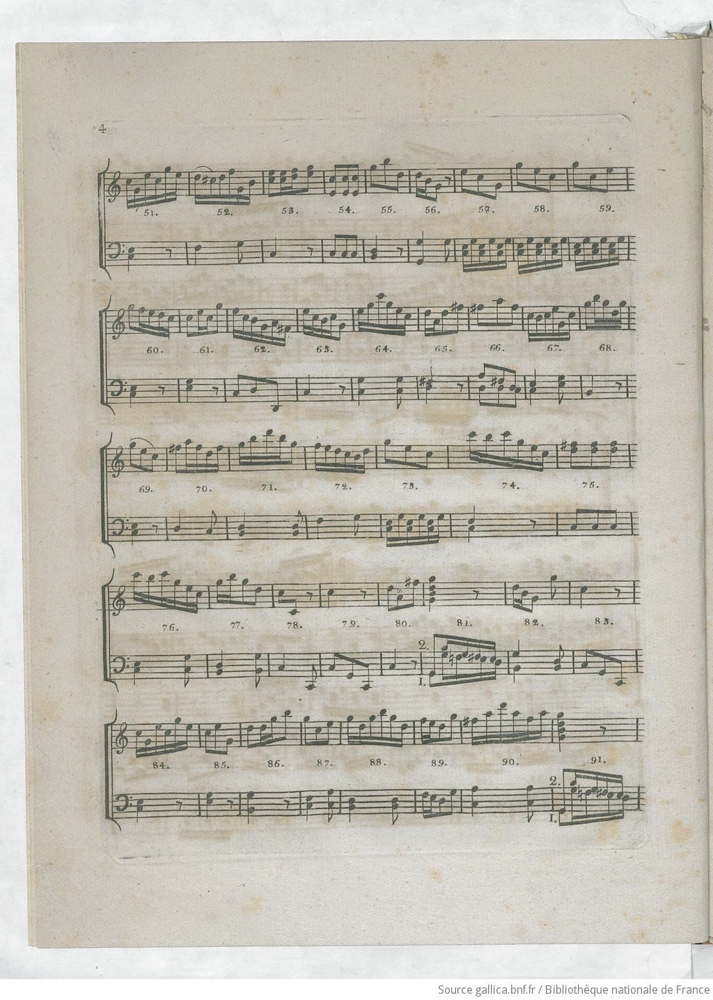 Instruction pour composer autant de Walzes que l'on veut par le moyen de deux dez sans avoir la moindre connaissance de la musique ou de la composition par W. A. Mozart - View 14 - Page 4
