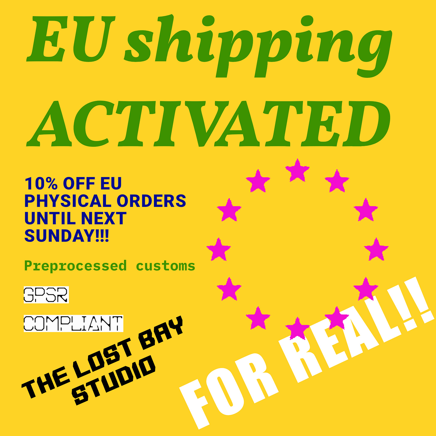EU Shipping Activated!
