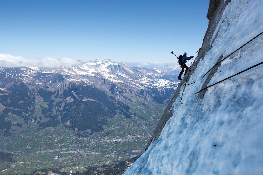 Behind the Scenes With Mammut's Incredible 360° Photos of Eiger North Face  - Climbing