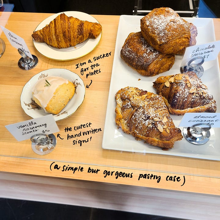 Wheatberry Bakeshop pastry case