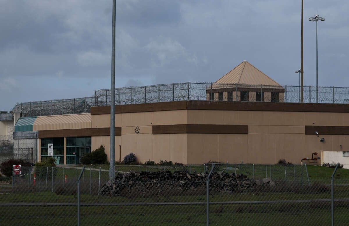 A view of the Federal Correctional Institution at Dublin on February 14, 2025, in Dublin, California. The Trump administration is considering using the shuttered Federal Correctional Institution in Dublin, California, as an Immigration and Customs Enforcement detention center.