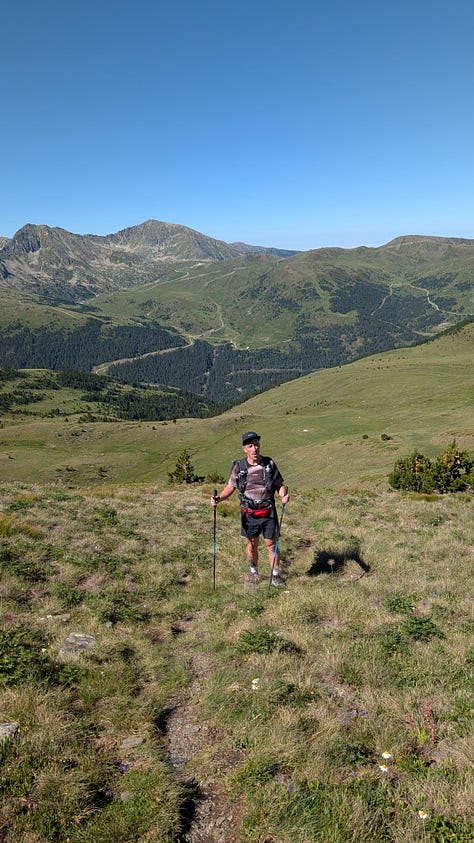 The climb and descent after les Bordes d'Envara