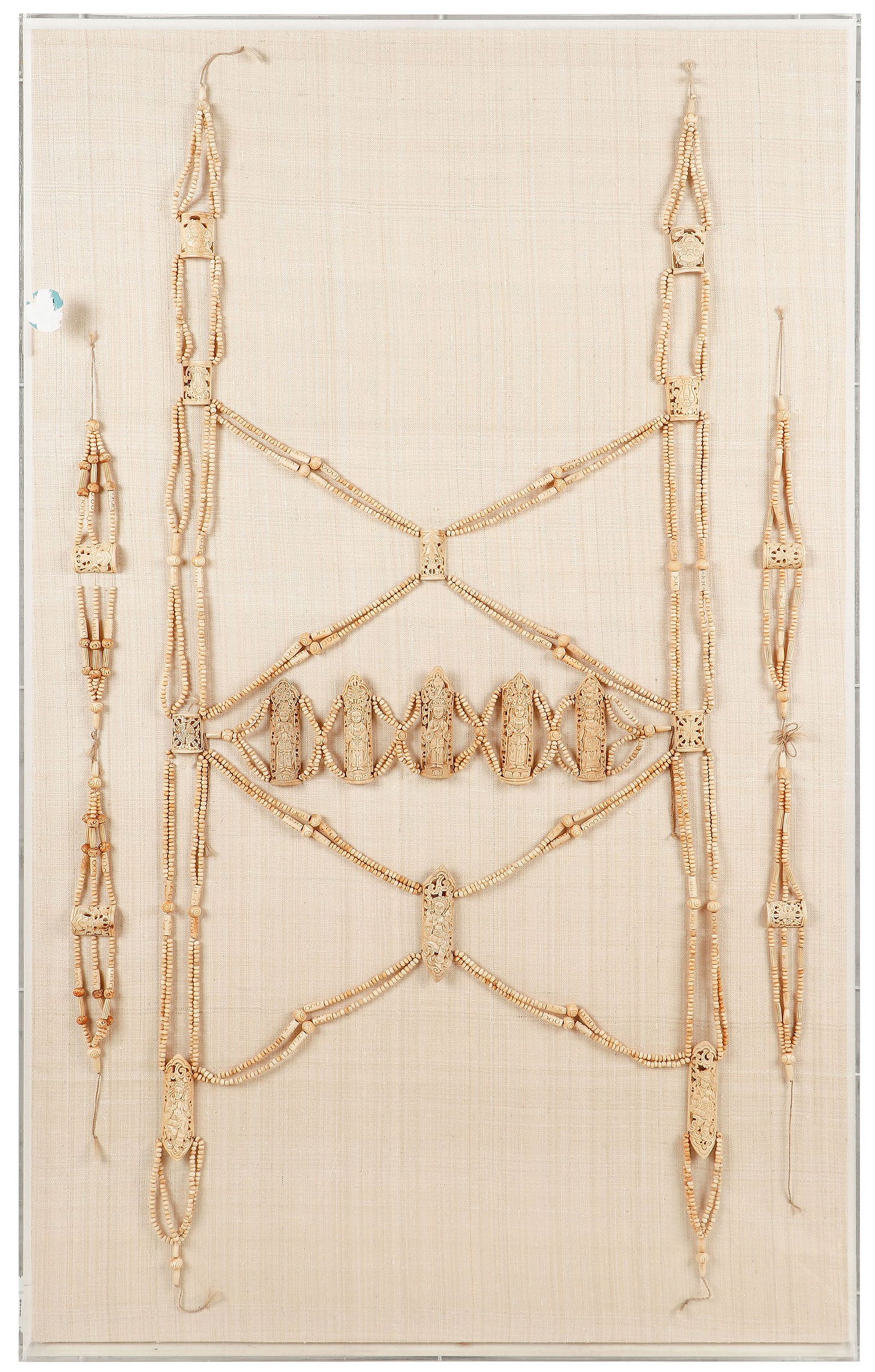 Tibetan Necromancer's Bone Apron And Armbands