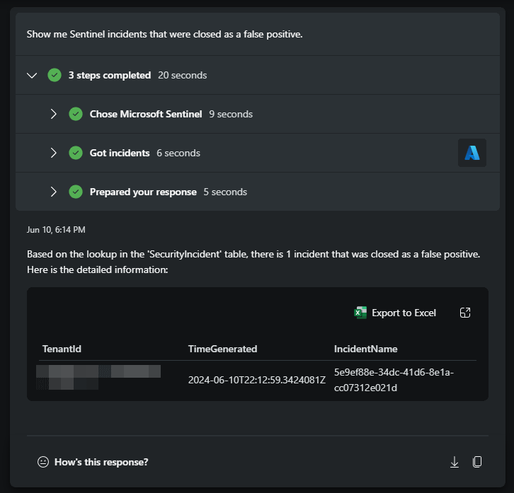 Copilot for Security Better Prompts: Sentinel Incident Title Over Object ID