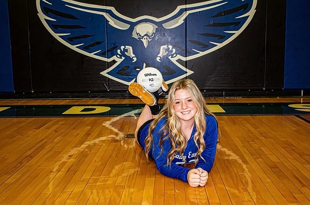 Payton McNabb, now 19 years old and from North Carolina, had her sporting career cut short after she was hit by a ball traveling at 70mph that was hit by a transgender athlete