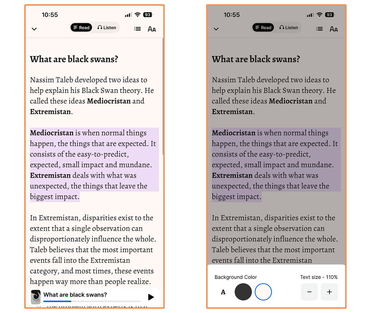 Headway - light mode / dark mode Headway - light mode / dark mode