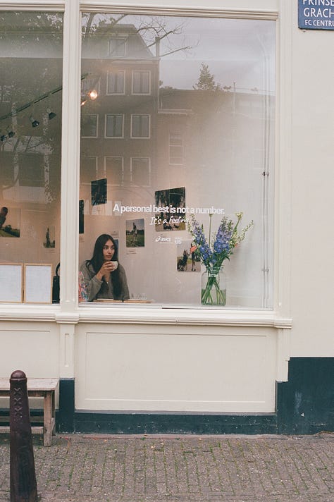 coffee shop and people watching