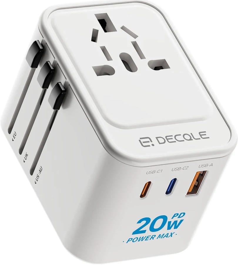 Foto dell'adattatore universale Decole da 20W Foto dell'adattatore universale Decole da 20W