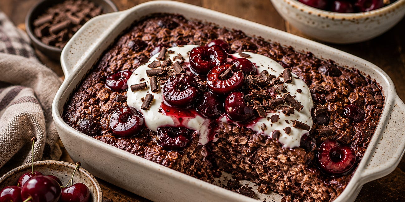 Black Forest Protein Baked Oats