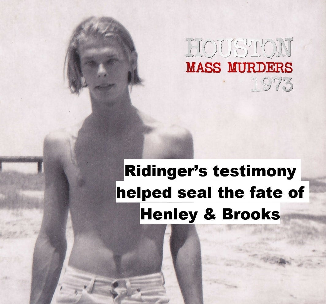 Billy Ridinger Testmony The Houston Mass Murders: What really happened?