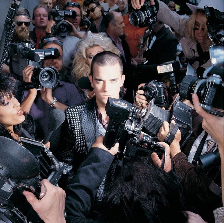 Robbie Williams, Life Thru a Lens (1997) album cover