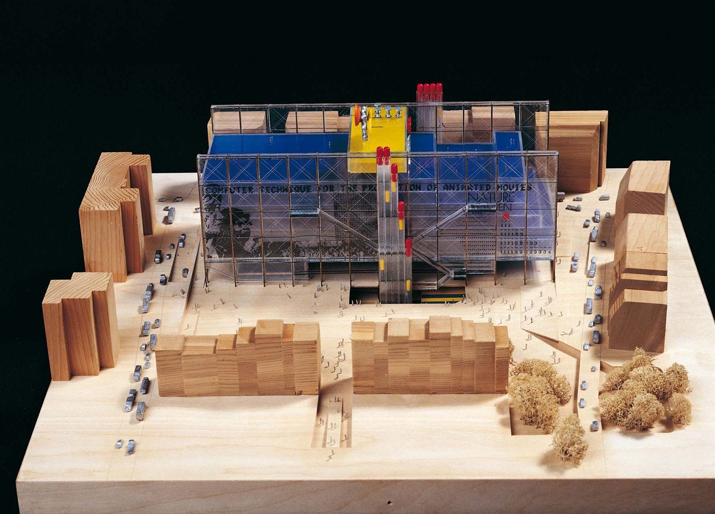 龐畢度中心外露通風管線|來源:Renzo Piano Building Workshop(官方專案圖) 龐畢度中心外露通風管線|來源:Renzo Piano Building Workshop(官方專案圖)