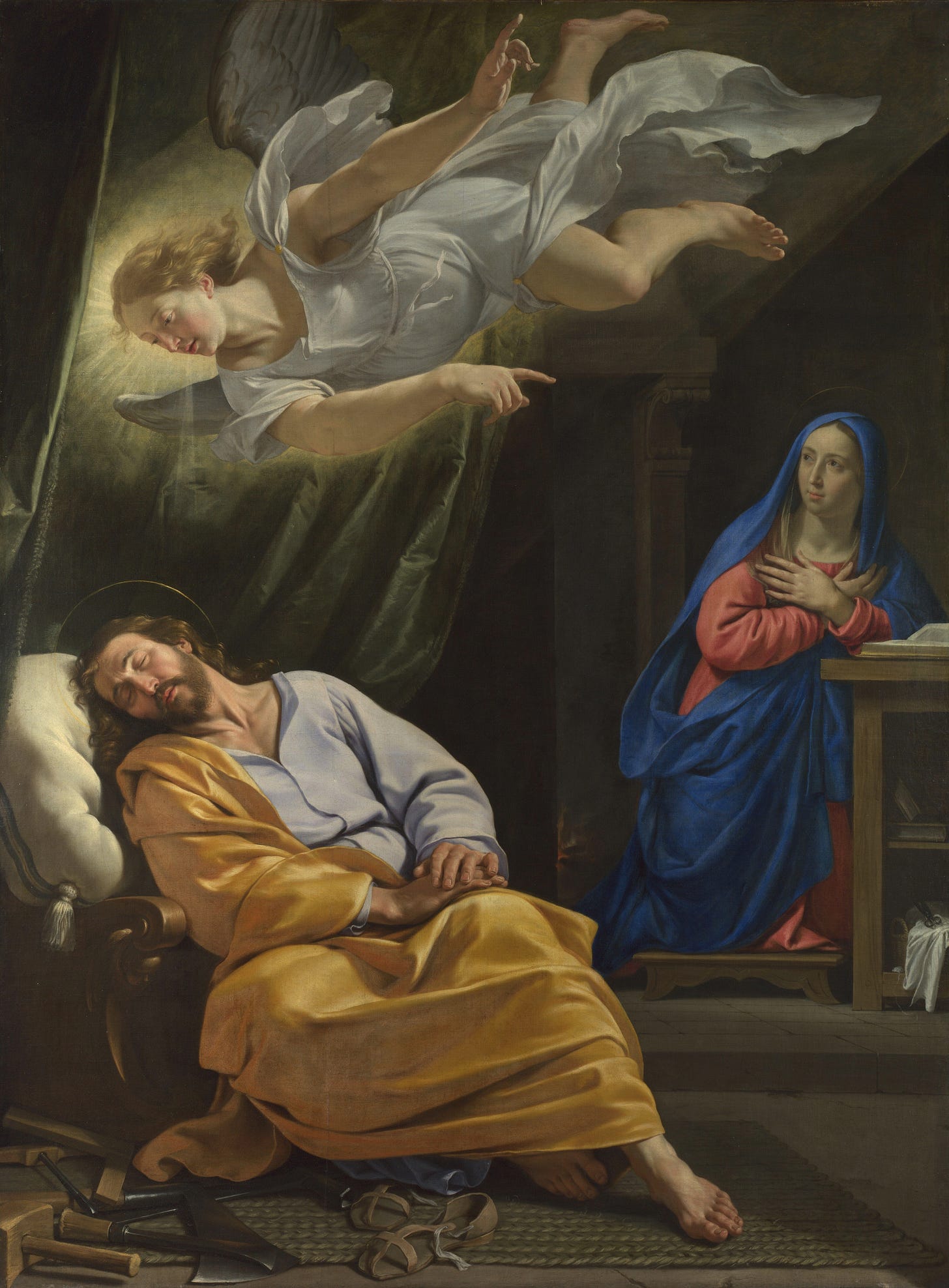 File:Philippe de Champaigne (1602-1674) - The Dream of Saint Joseph -  NG6276 - National Gallery.jpg - Wikimedia Commons