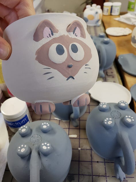 Assortment of Silly Kitty Mugs