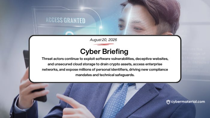 Cyber Briefing – August 20, 2026: CyberMaterial