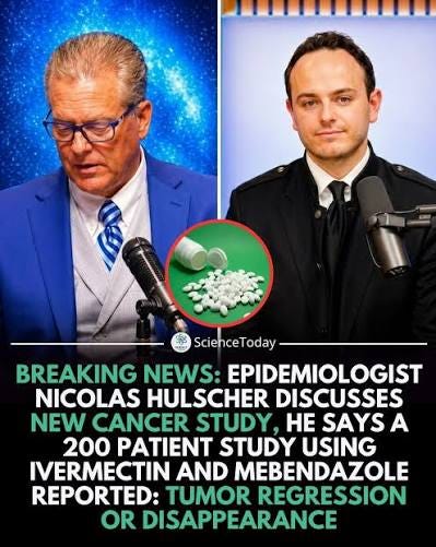 Epidemiologist Nicolas Hulscher recently highlighted a new observational  study investigating the potential anti-cancer effects of repurposed  antiparasitic drugs, specifically ivermectin and mebendazole. According to  the pre-print findings, researchers ...