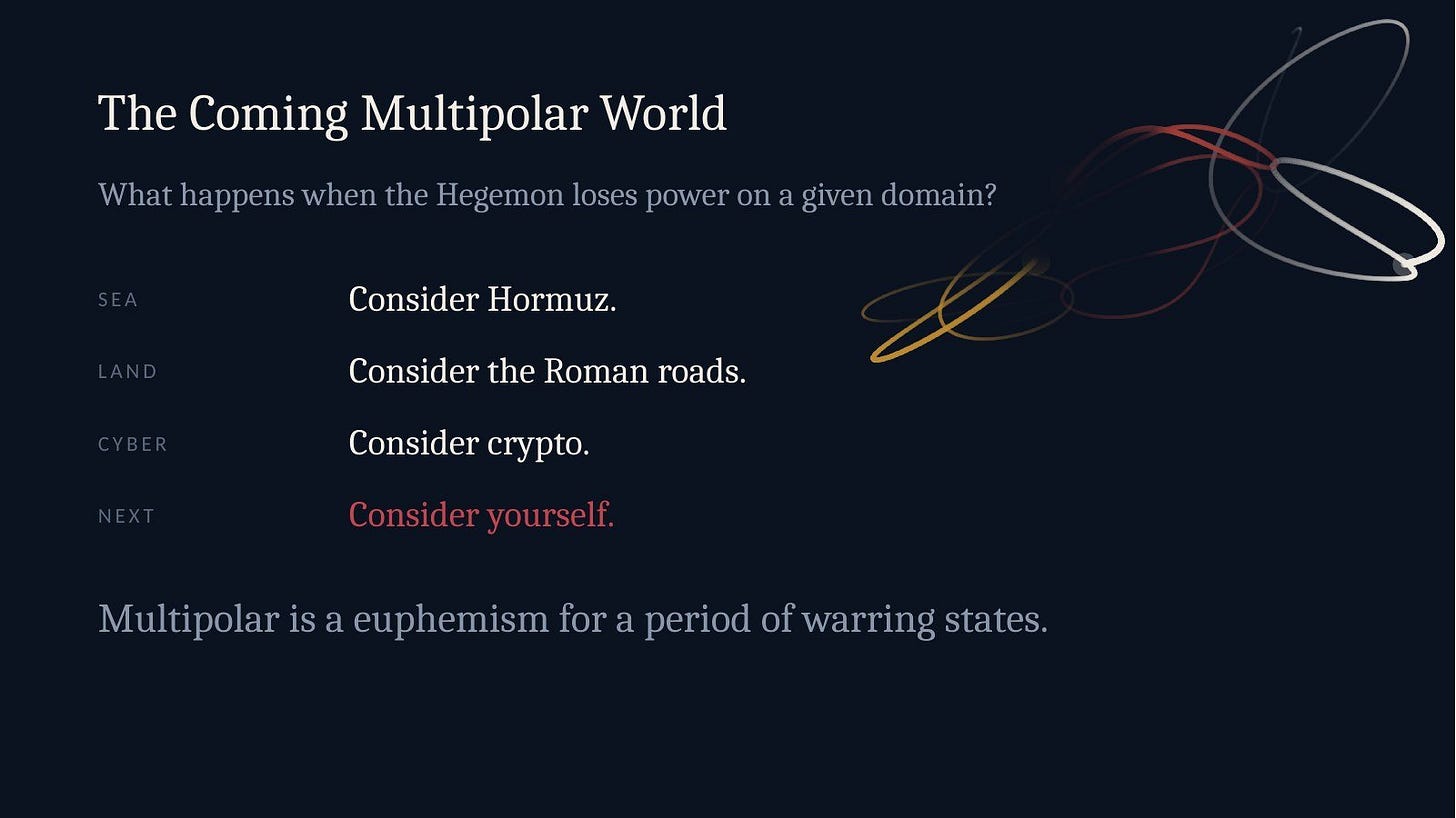 Slide 19: The Coming Multipolar World: consider yourself Slide 19: The Coming Multipolar World: consider yourself