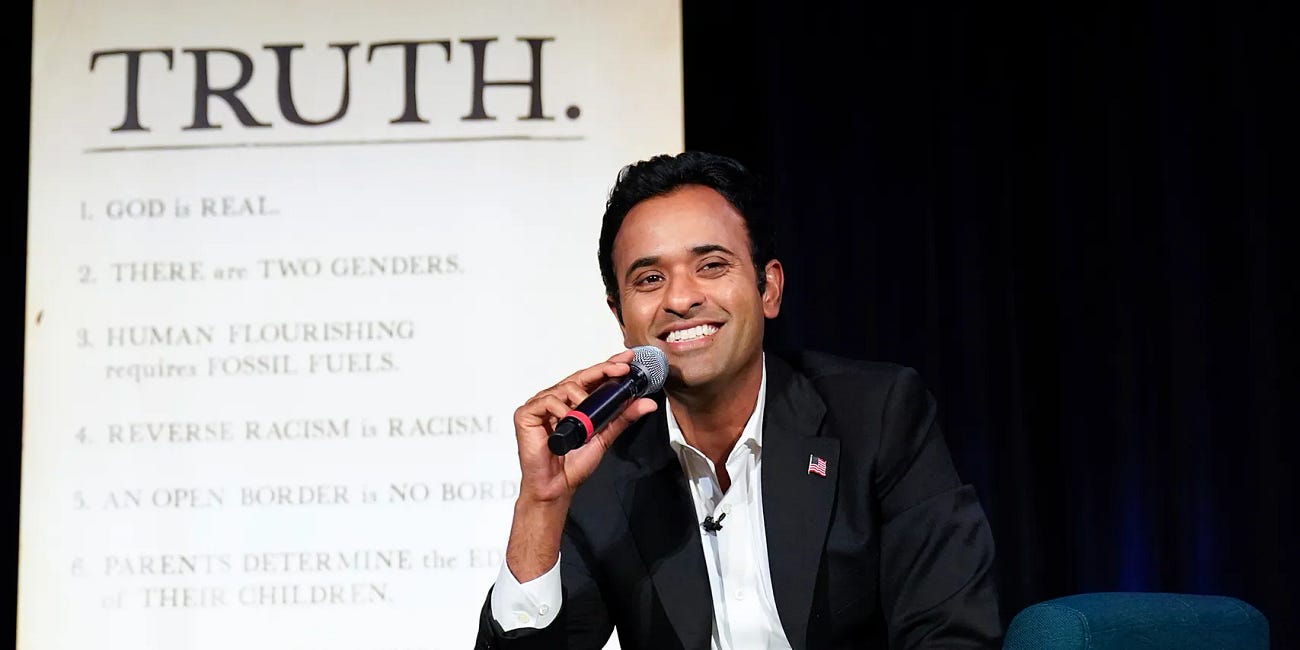 Vivek Ramaswamy Didn’t Just Hype a Drug, He Perfected the Exit