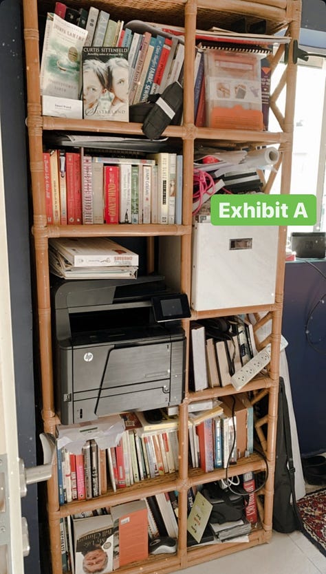 many bookshelves 