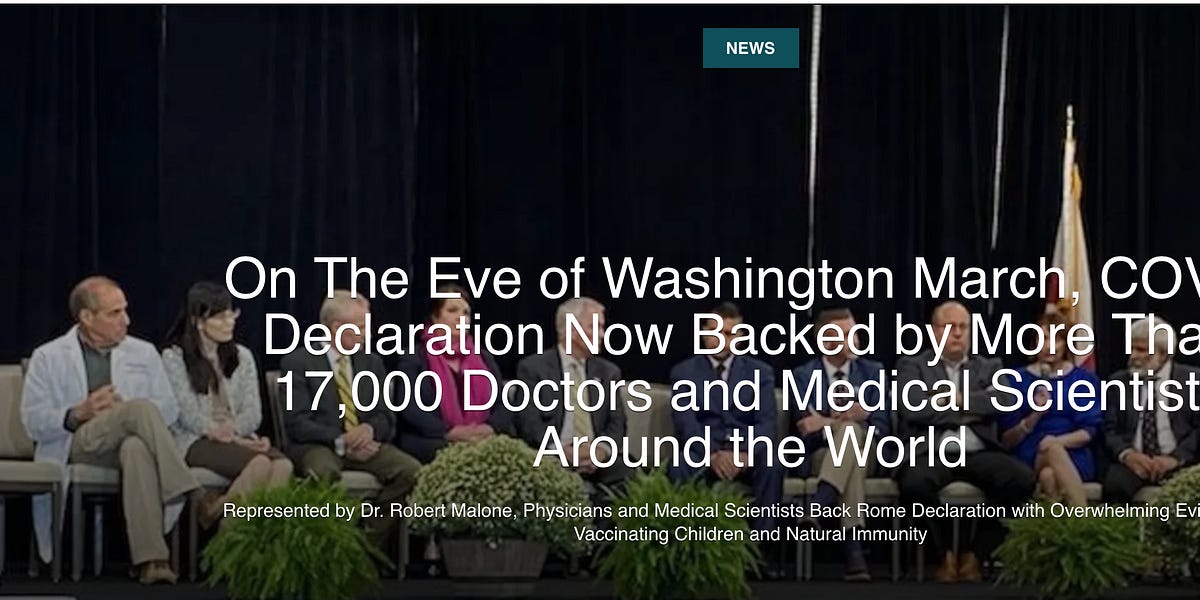 Press Release: On The Eve of Washington March, COVID Declaration 