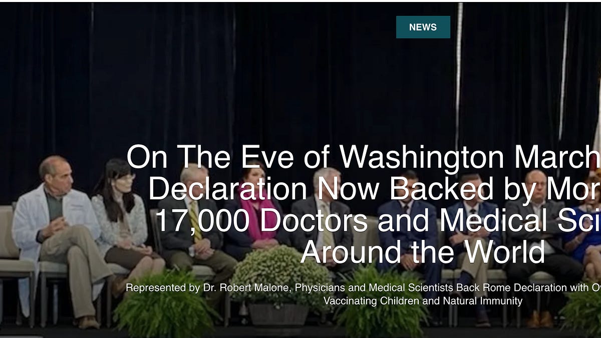 Press Release: On The Eve of Washington March, COVID Declaration 