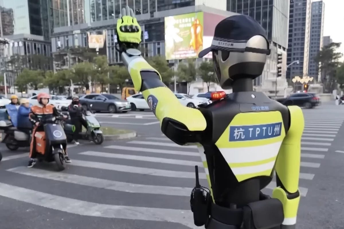 Hangzhou's AI Robot Police Officer Directs City Traffic