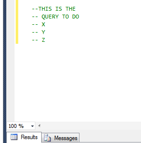 COMMENTS SQL CODE