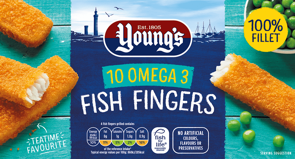 10 Omega 3 Fish Fingers • Young's Seafood