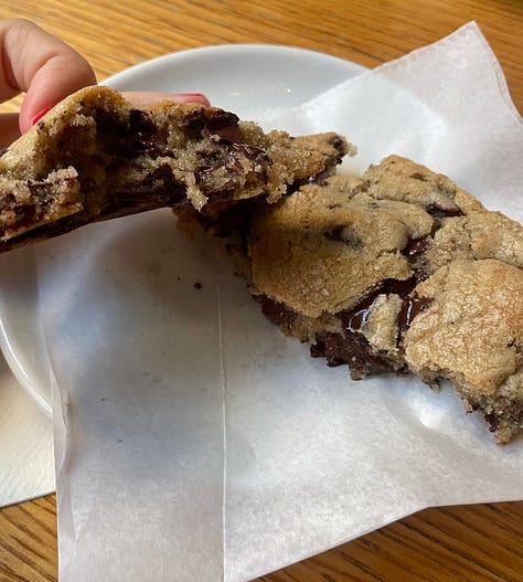 Culture Espresso garment district cookies iced latte chocolate chip coffee shop