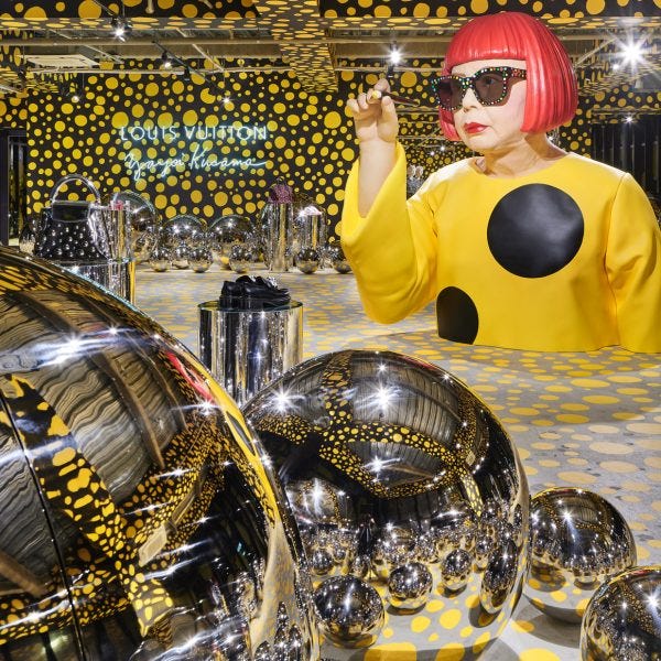 Louis Vuitton overhauls stores with Yayoi Kusama polkadots