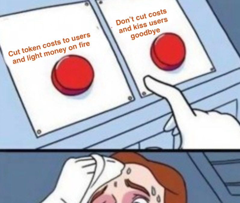 Breaking: Open AI is pondering "drastic" price cuts.