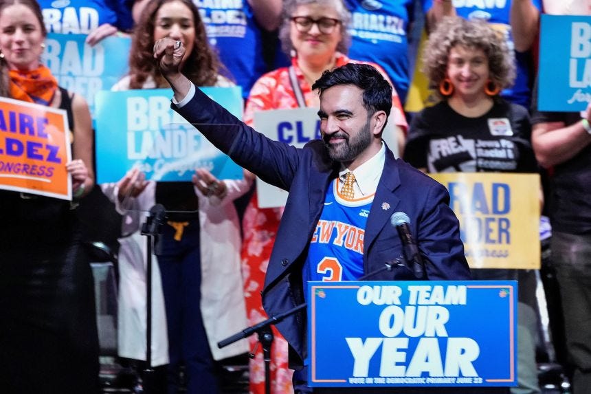 New York City Mayor Zohran Mamdani attends a Get Out the Vote rally in Brooklyn, New York, on Thursday.