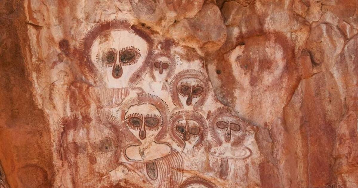 The Mysterious Aboriginal Rock Art of the Wandjina Sky Beings | Ancient  Origins