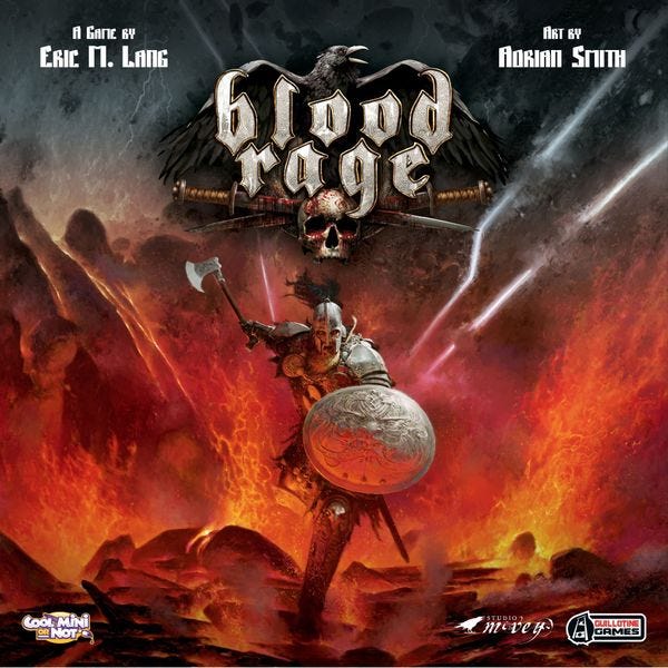 Blood Rage, Guillotine Games/Cool Mini Or Not, 2015 (image provided by the publisher)